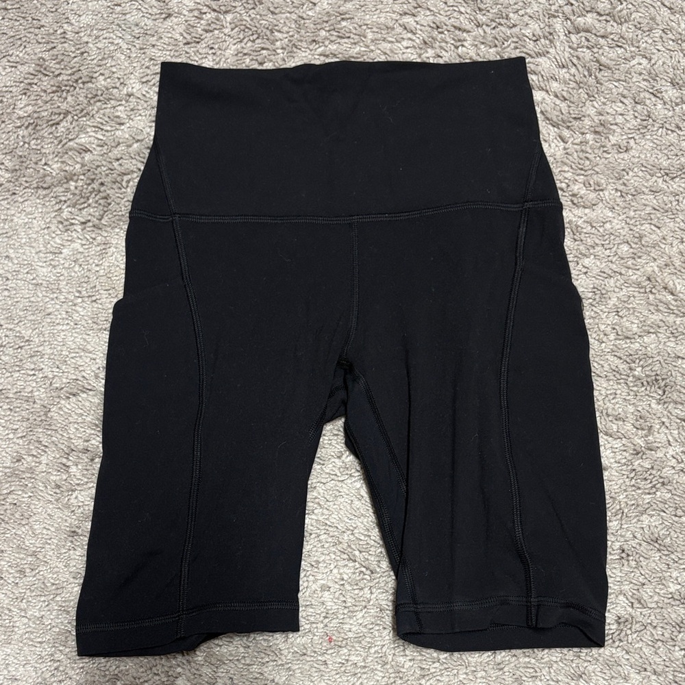 lululemon athletica Black High-Rise Bike Shorts